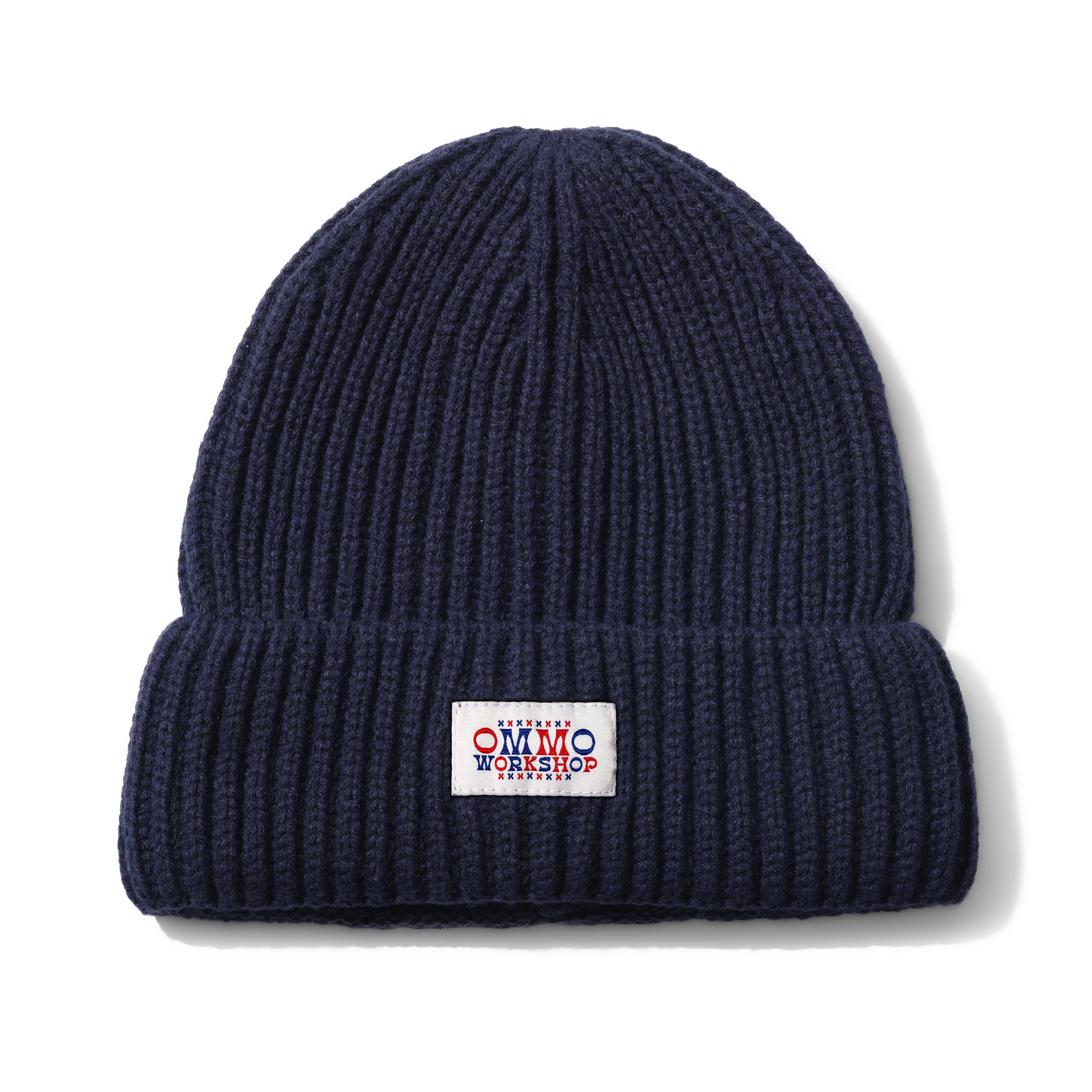 blue knit beanie